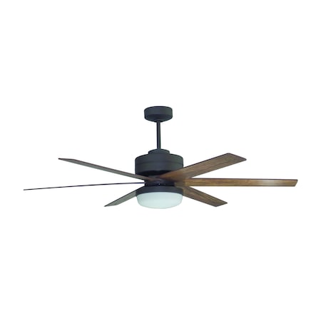 54” Bronze Finish Ceiling Fan Includes Blades, LED Light Kit & Remote